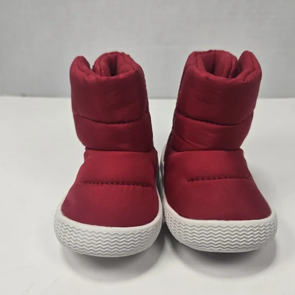 Native Chamonix Baby Red & White Snow Ankle Boots Booties Size Baby 1 B1 - Picture 4 of 12